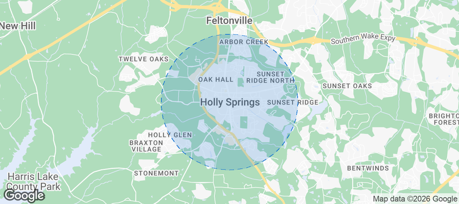 Holly Springs Airbnb map